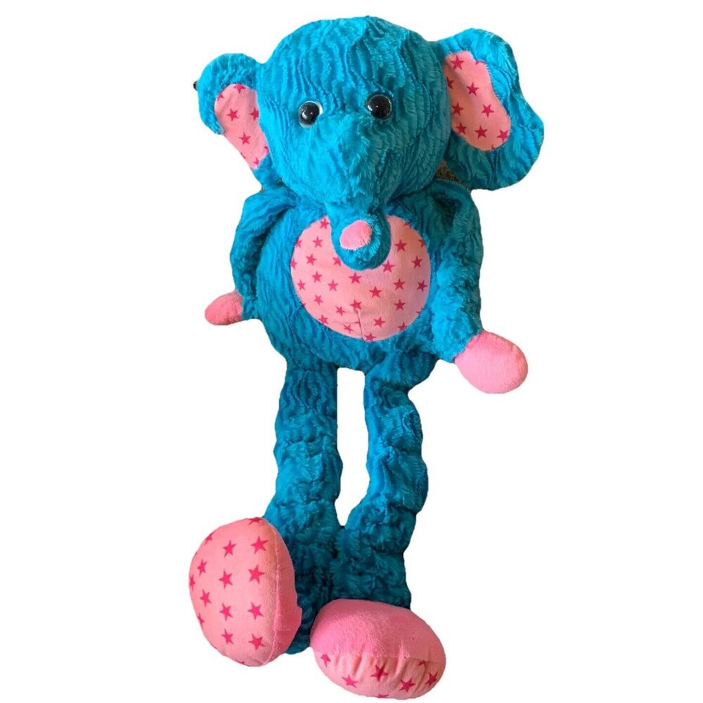 Hugfun International HUGE 37" Elephant Stretchy Arms Legs Plush Stuffed